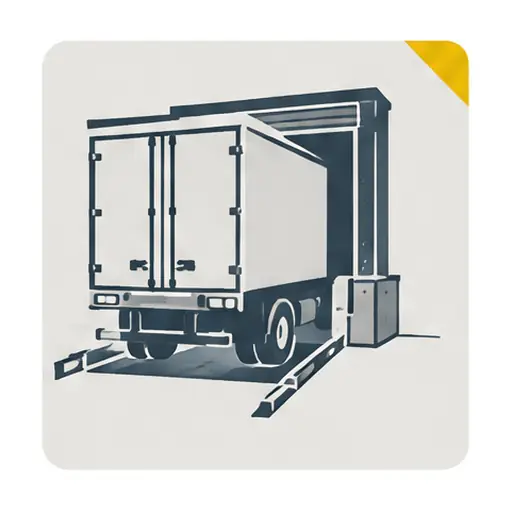 Schematic: Warehouse apron or truck court