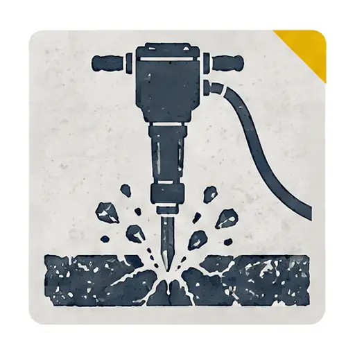 Schematic: Remove existing pavement