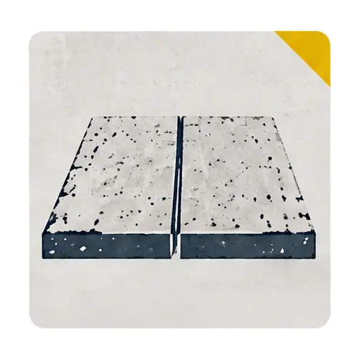 Schematic: Hairline cracks