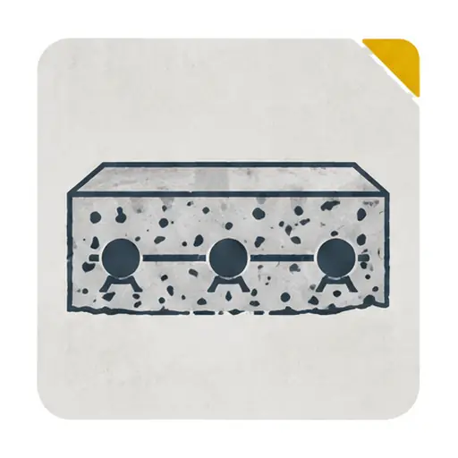 Schematic: 4 in. with a rebar grid