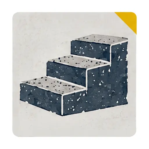 Schematic: Concrete steps