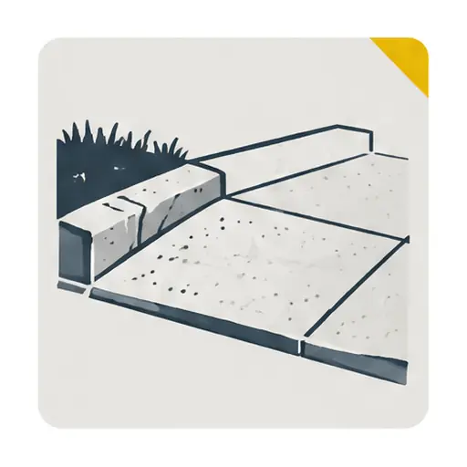 Schematic icon: Concrete Driveway Approach