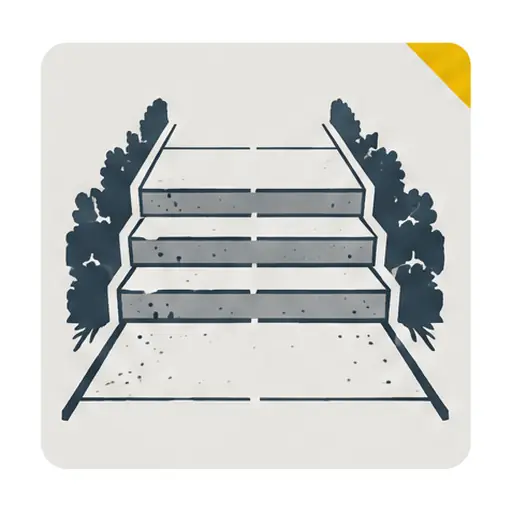 Schematic icon: Sidewalks, Walkways and Steps